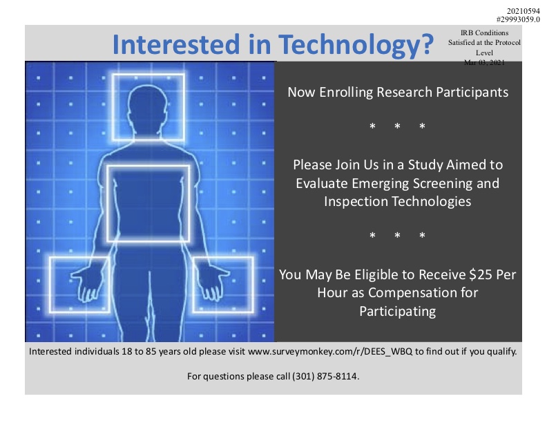 Interested in Technology? Now Enrolling Research Participants